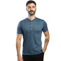 Camisa masculina gola padre manga curta