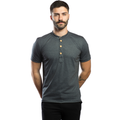 Camisa masculina gola padre manga curta