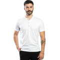 Camisa masculina gola padre manga curta