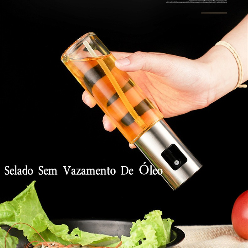 3 Spray Pulverizador Vidro Borrifador Azeite Vinagreessenciais De Cozinha Promoções