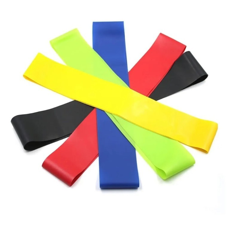 Kit Mini Band 5 Faixas Elásticas de Tensão Muscular
