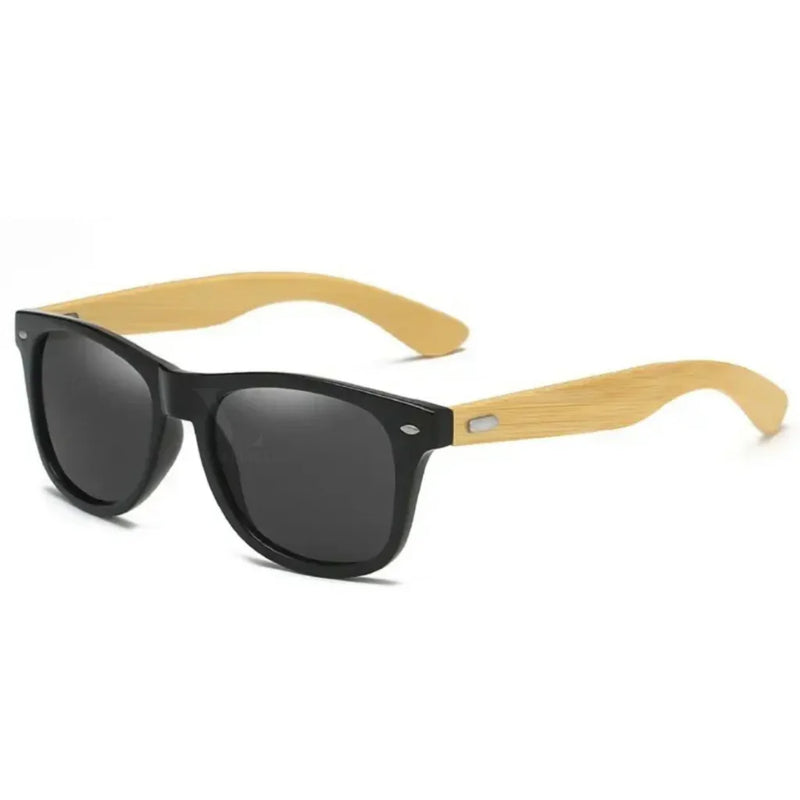 Óculos De Sol Masculino Haste Madeira Bambu