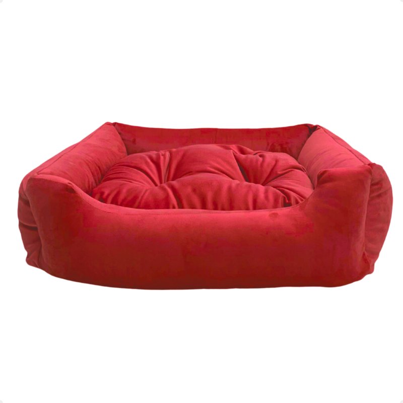 Cama para pet enchimento siliconado e zíper removível