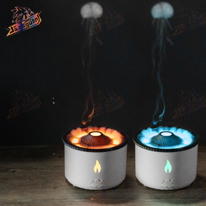Difusor De Aroma Ambiente Umidificador Ar Óleos Led Vulcão