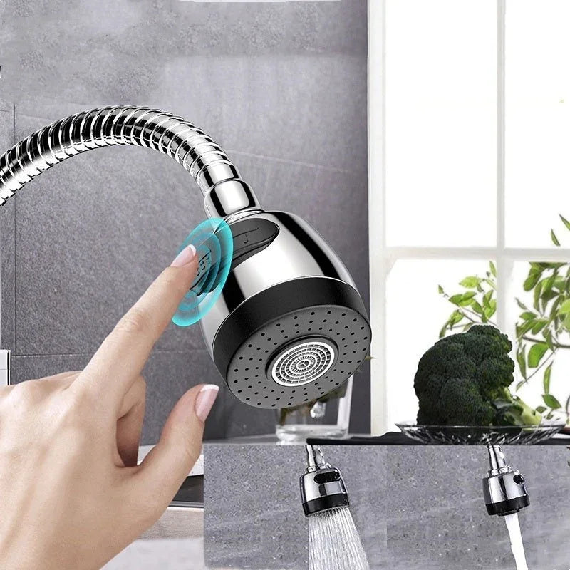 Inox Prata Torneira Com Chuveiro Com Rotação De 360° Cozinha Luxo Parede Promoção