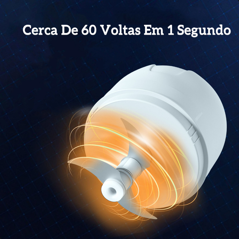 Mini Processador Triturador Sem Fio Elétrico 250ML De Alimentos Para Legumes Alho Gengibre