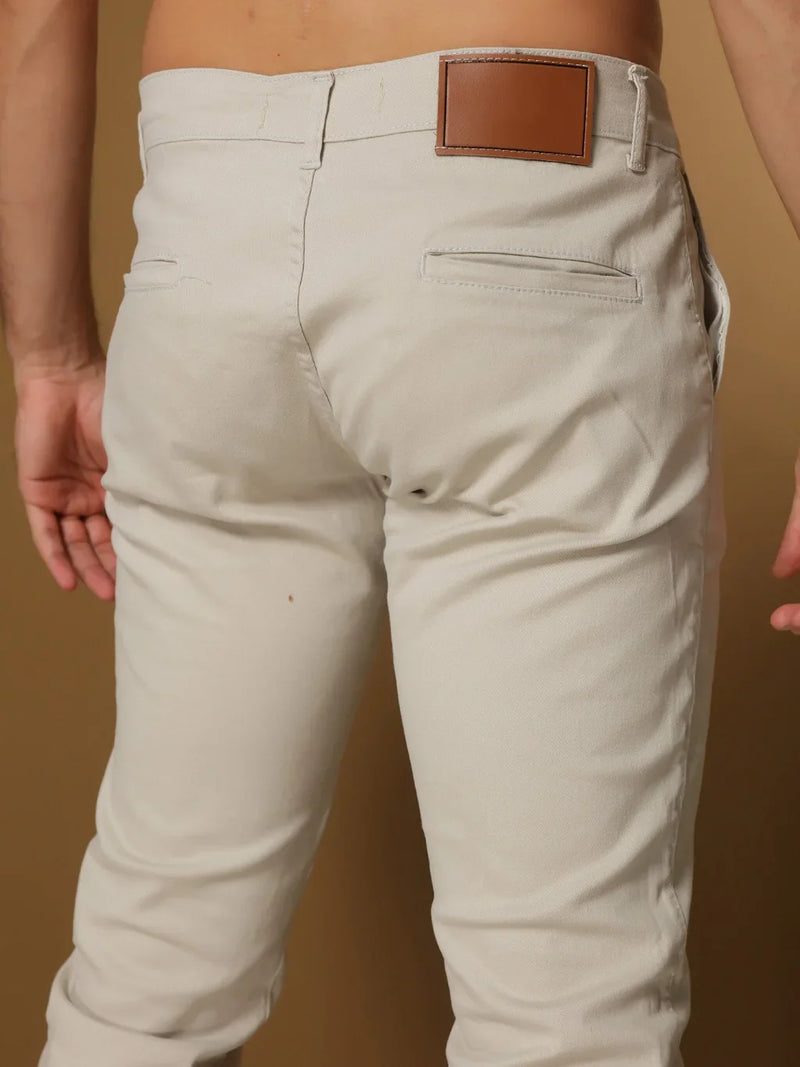 Calças Sarja Masculina Alfaiataria Esporte Fino Bolso Faca Bolso Embutido