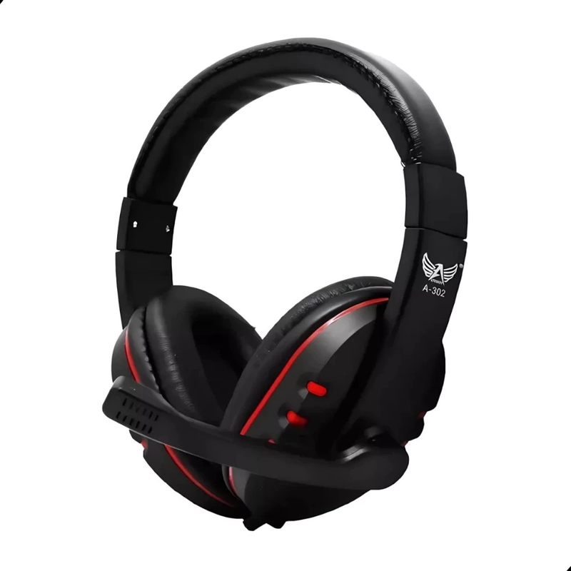 Headset fone gamer Led RGB com microfone USB e P2 para computador e videogame