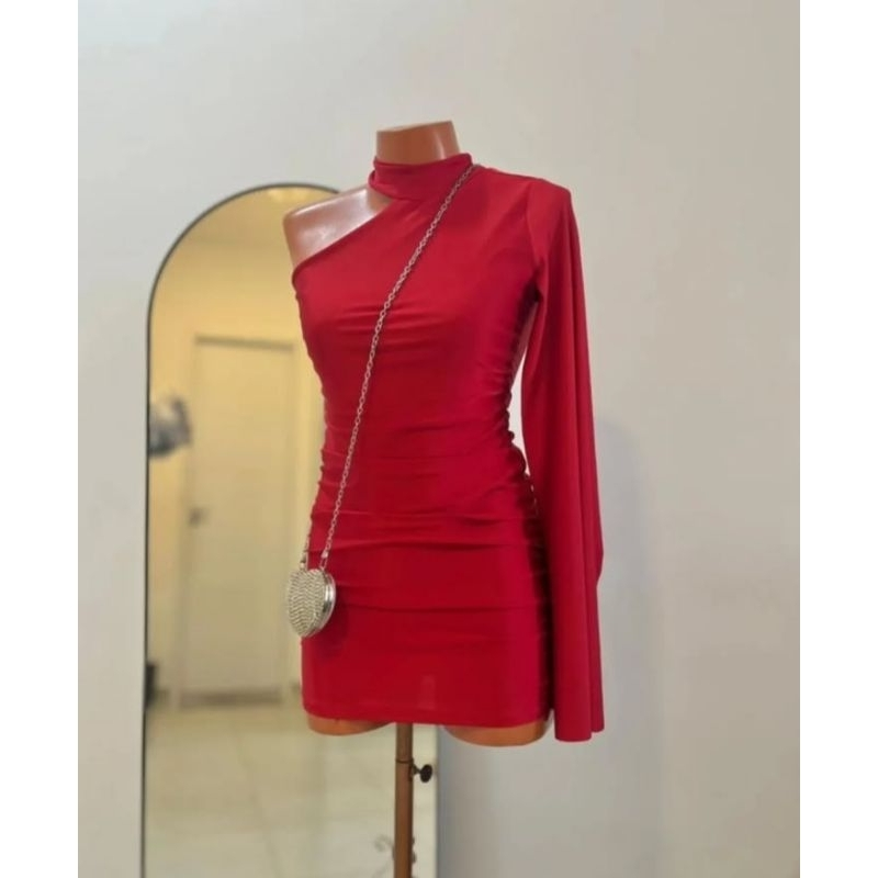 Vestido feminino nula manga moda gringa
