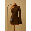 Vestido feminino nula manga moda gringa