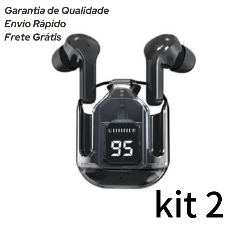 Fones Bluetooth 5.3 com Display LED