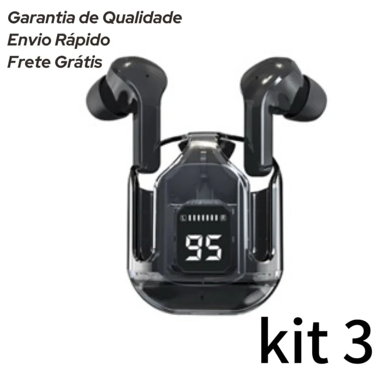 Fones Bluetooth 5.3 com Display LED