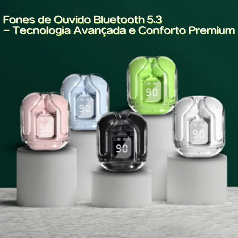 Fones Bluetooth 5.3 com Display LED