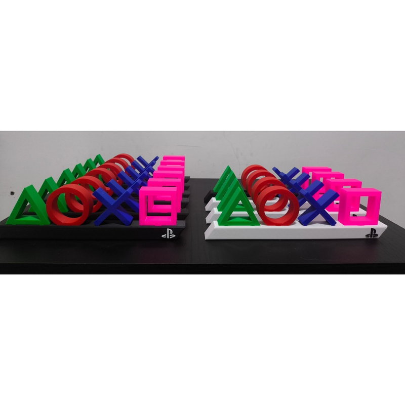 Letreiro gamer PlayStation – Decoração geek 3D para setup