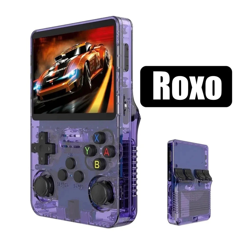 Console Portátil R36S + de 15.000 Jogos Vídeo Game 64g Linux Tela IPS