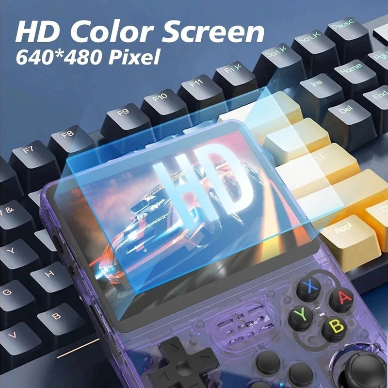 Console Portátil R36S + de 15.000 Jogos Vídeo Game 64g Linux Tela IPS 3.5 Polegadas a Pronta Entrega