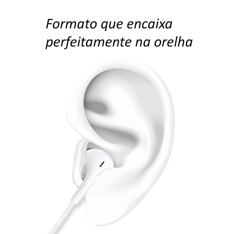 Fone de Ouvido entrada lightning para Iphone Microfone Bluetooth