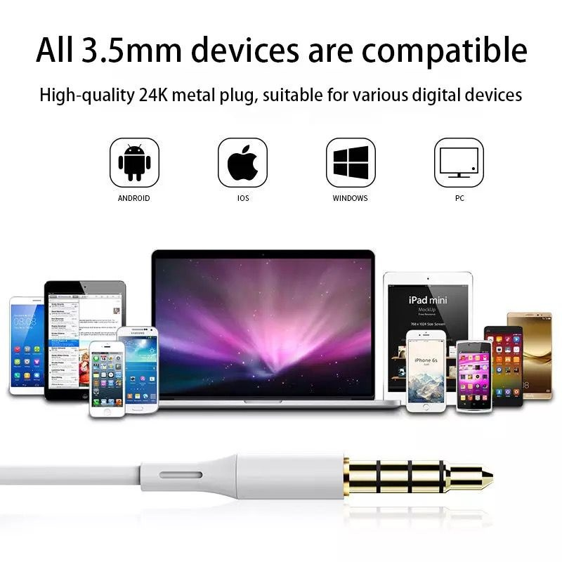 Fone de Ouvido entrada lightning para Iphone Microfone Bluetooth