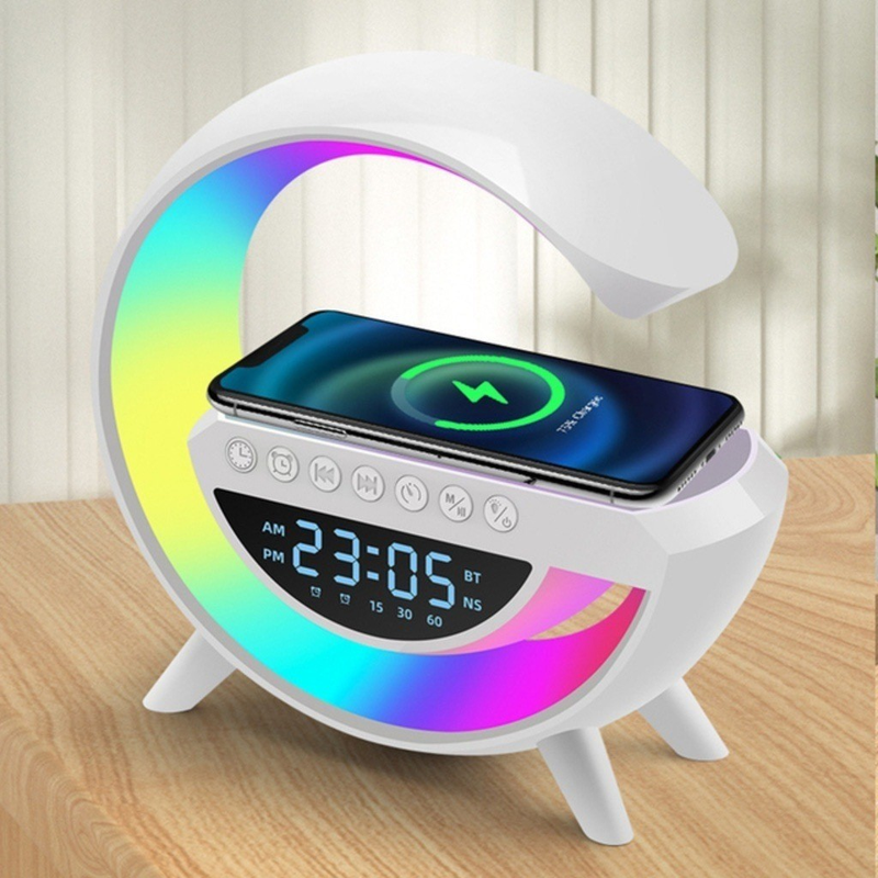 3 em 1 G speaker smart station, luminária e caixa de som E carregador