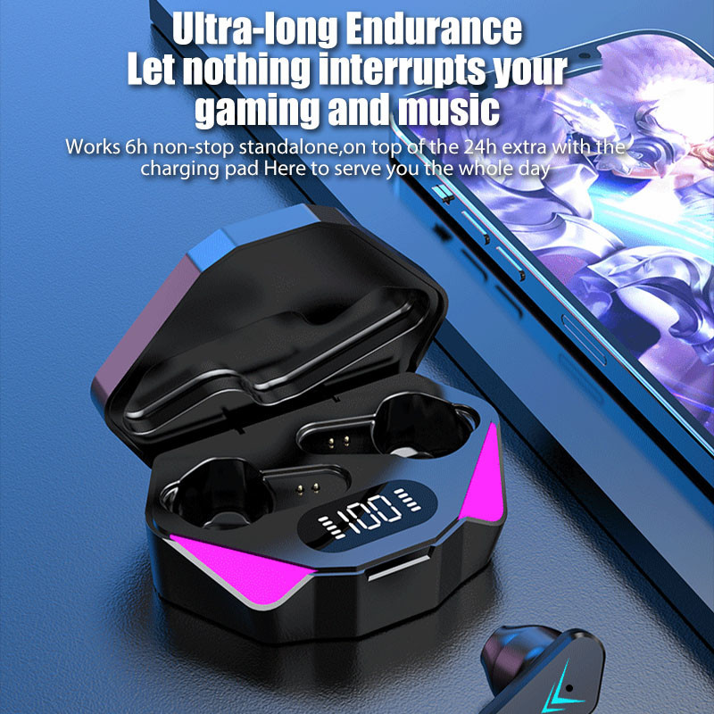 Fone Gamer X15 Bluetooth 5 Sem Fio Estéreo Ultrabaixa Latência para Jogos