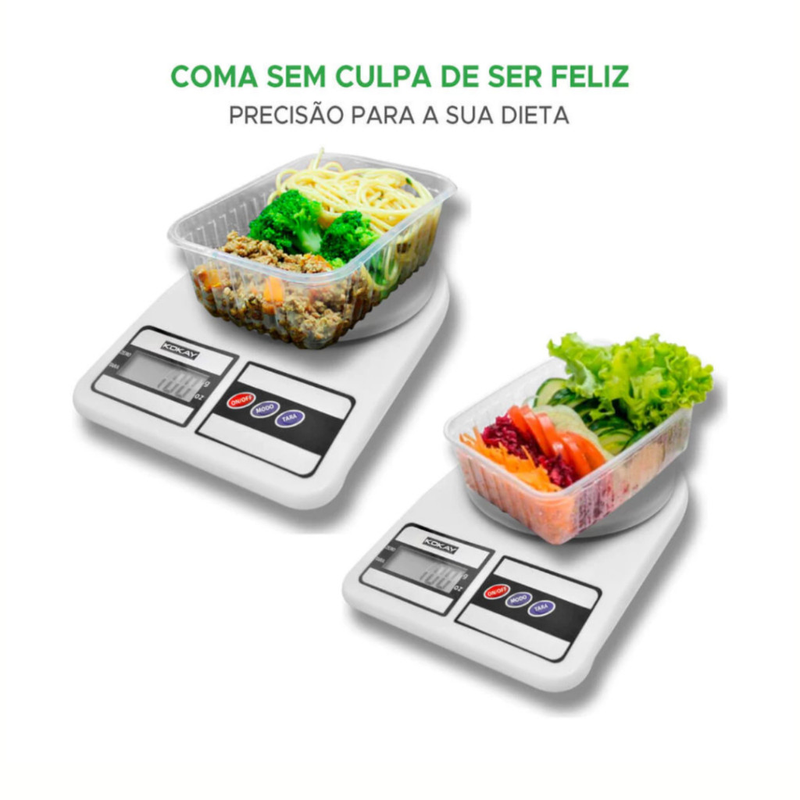 Balança Digital Com Pilhas Cozinha De alimentos Alta Precisão 0g a 10kg
