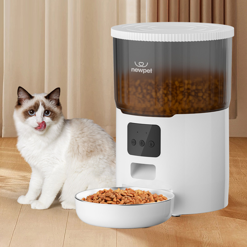 4l Alimentador De Ração Para Cães E Gatos Dispensador Newpet - Bivolt