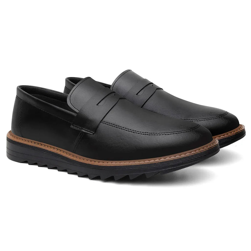 Mocassim Oxford Masculino Slip On Drive Solado Tratorado Moderno Dia Dos Pais Envio Imediato